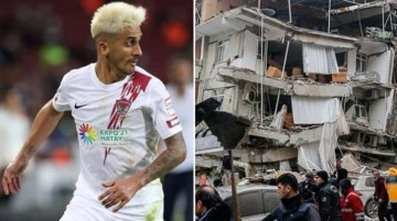 Hataysporlu futbolcu Ribeiro, depremde duvarlar çatlamaya başlayınca pencereden atladı