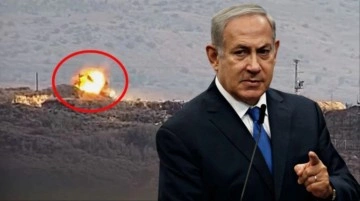 Hizbullah, İsrail ordusuna ait lojistik tırını tanksavarla vurarak imha etti