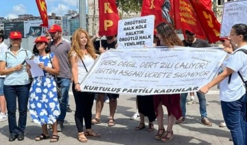HKP'den Kadıköy'de eğitim protestosu: 'Saray'a değil, eğitime bütçe'