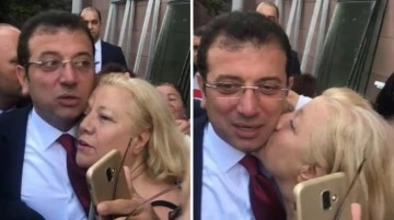 İBB Başkanı İmamoğlu'nun zor anları! Sarıldı, öptü, yetmedi boynundan öpmek istedi