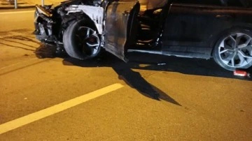 İbrahim Hacıosmanoğlu'nun oğlu trafik kazası yaptı