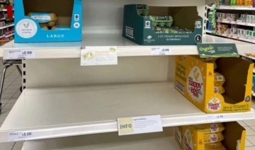 İngiltere'de bazı süpermarketlerde yumurta satışına sınırlama getirildi