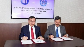 İnönü ve Turgut Özal Üniversiteleri yurtdışı öğrenci kabulü için protokol imzaladı