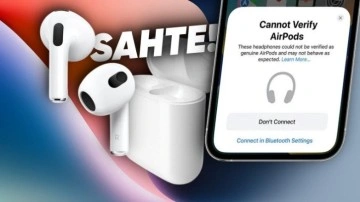 iOS 16, Sahte AirPods'ları Tespit Edip, Uyaracak