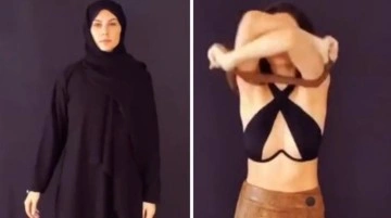 İranlı oyuncu, ülkesindeki protestolara destek için önce hicap giyindi sonra soyundu