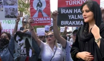 İranlılar Mahsa Amini’nin öldürülmesini İstanbul'daki konsolosluk önünde protesto etti