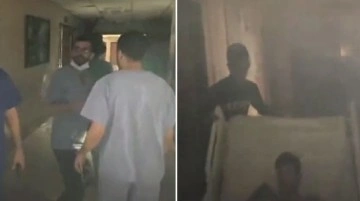 İsrail ordusunun gece baskını yaptığı Şifa Hastanesi'ndeki panik anları kamerada