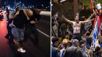 İsrail'de sokaklar karıştı! Kilit görevdeki askerler görevi bırakıp protestolara katıldı