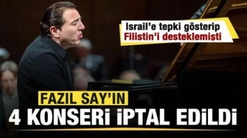İsrail'e tepki gösterip Filistin'i savunmuştu! Fazıl Say'ın 4 konseri iptal edildi