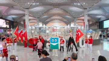 İstanbul Havalimanı'nda 23 Nisan coşkuyla kutlandı