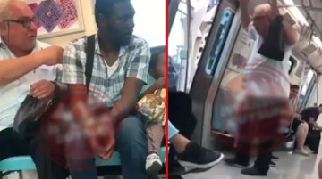 İstanbul metrosunda siyahi aileye küfürler yağdırdı! Diğer yolcuların tepkisi daha vahim