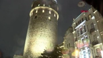 İstanbul teyakkuzda! Fırtına şiddetini artırdı, Galata Kulesi güvenlik çemberine alındı