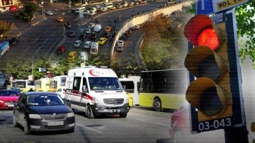 İstanbul'da ambulansa yol vermeyen sürücüye 1823 lira ceza kesildi