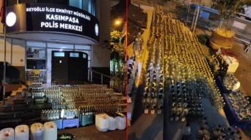 İstanbul’da bekçilerden dev operasyon: 200 litre sahte içki ele geçirildi