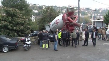 İstanbul'da beton mikseri 7 aracı ezdi