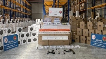 İstanbul'da binlerce kaçak elektronik ürün ele geçirildi