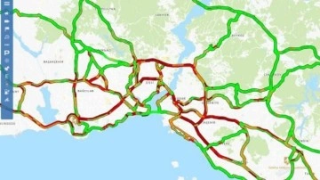 İstanbul’da trafik yoğunluğu yüzde 90'a ulaştı