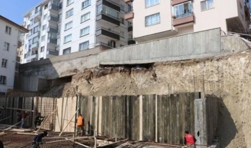 İstinat duvarı çöken 2 apartmanda risk tespit edilmedi