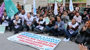 İzmir Büyükşehir Belediyesi çalışanları eylemde: Sefalet zamlarını kabul etmiyoruz