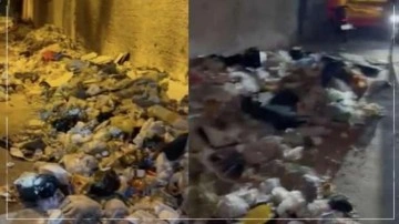 İzmir'de CHP'li Konak Belediyesi çöpleri sokaklara boşaltıyor