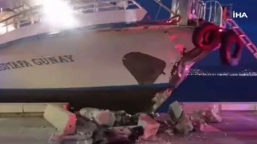 İzmir'de korkutan kaza! Konak-Bostanlı vapuru rotadan çıkarak karaya çarptı