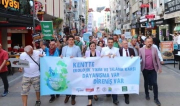 İzmirliler çevre sorunlarına karşı farkındalık için yürüdü