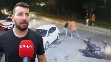 Kadıköy'de 3 kişiyi yumruklarla yere seren motosikletli konuştu: O an ayı gücü geldi