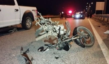 Kapıkule yolunda feci kaza... 78 metre sürüklenen motosiklet sürücüsü hayatını kaybetti
