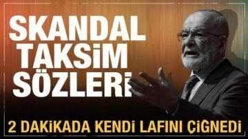 Karamollaoğlu 2 dakika içerisinde kendi sözünü çiğnedi! Skandal Taksim açıklaması