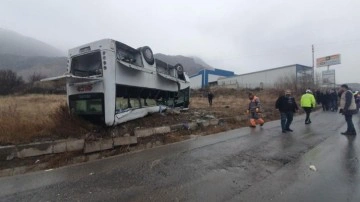 Kayseri'de korkunç kaza! İşçi servisi takla attı: Çok sayıda yaralı var