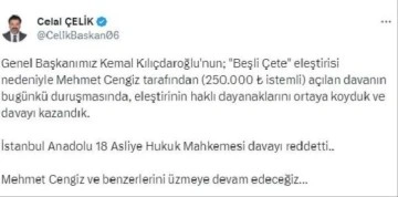 Kılıçdaroğlu '5'li çete' davasında mahkeme ret kararı verdi