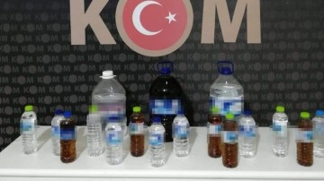Kırıkkale'de 21 litre kaçak içki ele geçirildi