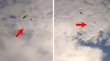 Konya semalarında uçan helikopterin altındaki çemberin sırrı çözüldü