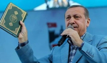 Kuran ile meydan meydan gezen Erdoğan, Kılıçdaroğlu'nu mezhep istismarı yapmakla suçladı