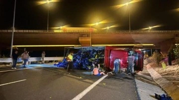 Kuzey Marmara Otoyolu'ndaki trafik kazasında 2 kişi yaralandı