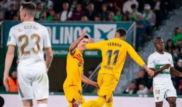 La Liga'da lider Barcelona, Elche'yi deplasmanda 4-0 yendi