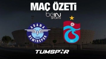 MAÇ ÖZETİ İZLE | Adana Demirspor 3-2 Trabzonspor (Goller, Asistler, Süper Lig)