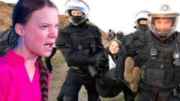 Maden karşıtı protestolara katılan Greta Thunberg eylem bölgesinden yaka paça uzaklaştırıldı