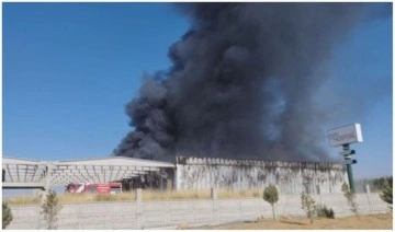Malatya'da kayısı depolama fabrikasında yangın çıktı