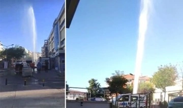 Maltepe'de su borusu patladı: Bazı iş yerlerinin suyu kesildi