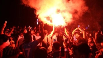 Manchester City'nin Şampiyonlar Ligi şampiyonluğu, Taksim'de kutlandı