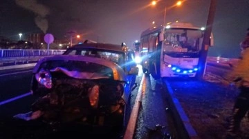 Manisa Turgutlu'da zincirleme kazada 10 kişi yaralandı