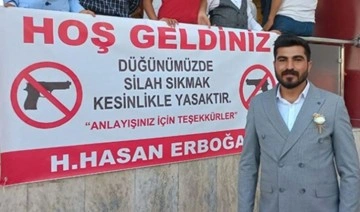 Mardin'de, aşiret düğününde pankart açtılar: 'Düğünümüzde silah sıkmak kesinlikle yasaktır