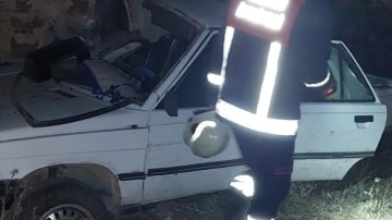 Mardin’de kontrolden çıkan otomobil şarampole yuvarlandı: 3 yaralı