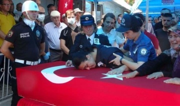 Mardin’deki kazada şehit olan polis, son yolculuğa uğurlandı