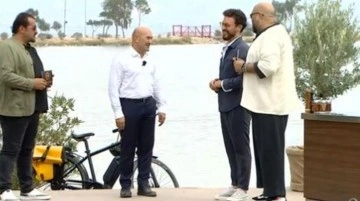 MasterChef Türkiye'ye konuk olan CHP'li Tunç Soyer, programa bisikletle gitti