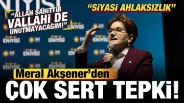 Meral Akşener, Mansur Yavaş'ı topa tuttu: Siyasi ahlaksızlık, vallahi unutmayacağım!