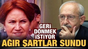 Meral Akşener pişman! Yeni açıklamasında Kılıçdaroğlu'na ağır şartlar sundu