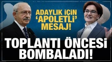 Meral Akşener toplantı öncesi bombaladı! Kılıçdaroğlu'na apoletli mesaj