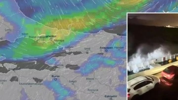 Meteoroloji'den uyarı: İstanbul'da sağanak başladı, Marmara Denizi'nde korku dolu anl